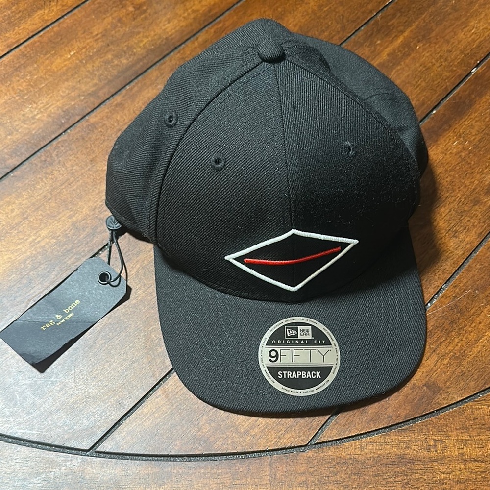rag & bone x New Era Black Hat with Geometric Logo